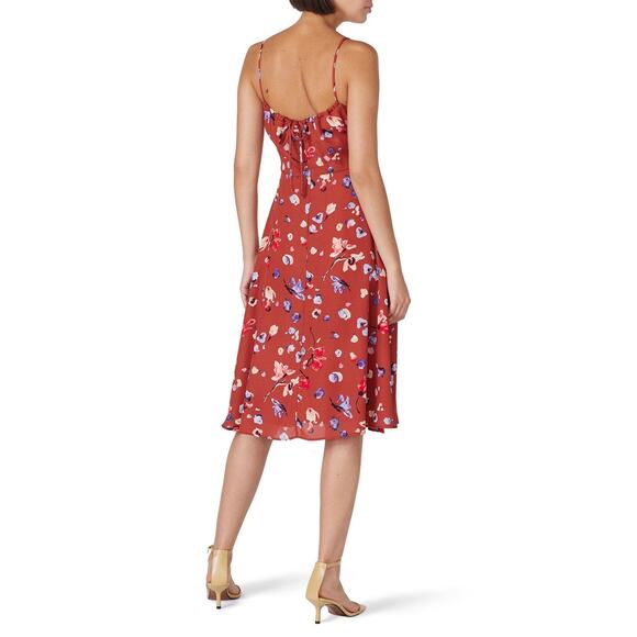 Hutch Declan Foral Printed Sleeveless Square Neck Midi Dress Size 10 - Picture 2 of 10